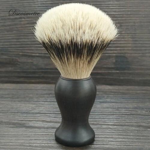 Dscosemtic 22mm silvertip badge hair Sandalwood handle shaving brush for the traditional wet shave tools