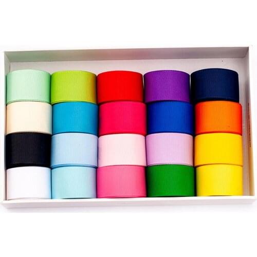 Mixed Grosgrain Ribbon Handmade Crafts 5*1/10*1/ 20*1 Yards 38mm for DIY Bow