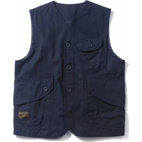 Mens Vests Male Pockets Waistcoats Single Breasted Autumn Spring Vest Shoulder Jacket Korean Unloading Fashion Solid Color Coats