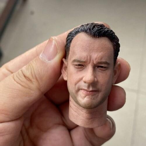 1/6 WWII American Ranger Miller Head Sculpt PVC Male Soldier Hurt Head Carving Fit 12'' Action Figure Body Dolls