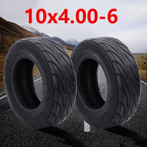 10x4.00-6 Vacuum Tire 1PCS 10*4.00-6 Tubeless Tire 10 Inch Thickening Wear-resistant Wheel Tyre for Electric Scooter Accessory