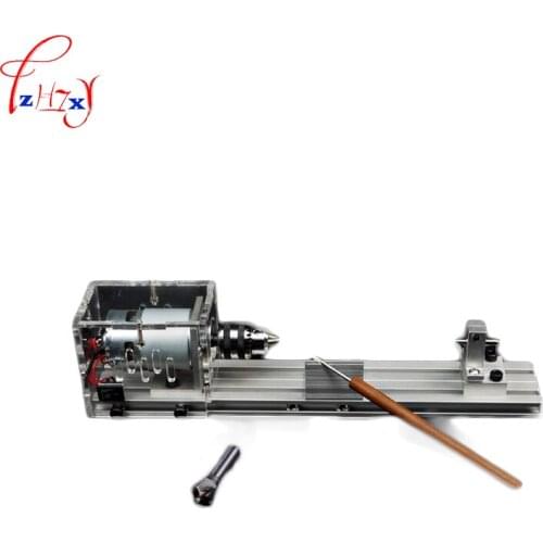 Miniature buddhist pearl lathe DIY grinding and cutting woodworking lathe machine beads woodworking tool DC24V 1PC