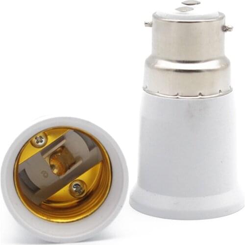 1x Big Promortion B22 to E27 Base LED Light Lamp Bulb Fireproof Holder Adapter Converter Socket Change