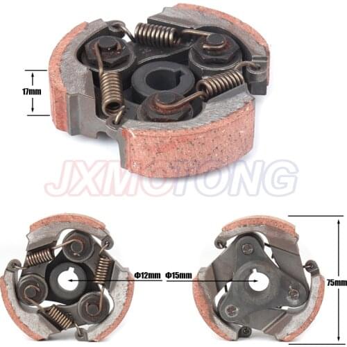 2 Stroke complete alloy clutch pads springs for 47cc 49cc gas minimoto pocket bike mini dirt bike crosser quad atv motorcycle