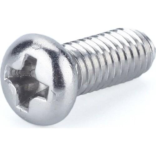 20Pcs ANSIB18.6.3P 2#-56 304 Stainless Steel Cross Recessed Pan Head Screws Phillips Screws