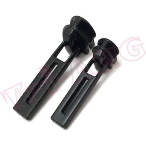 20pcs/lot, Simple Style Black Narrow Rectangle Shape 3# and 5# Zipper Sliders for Reverse Nylon Zipper