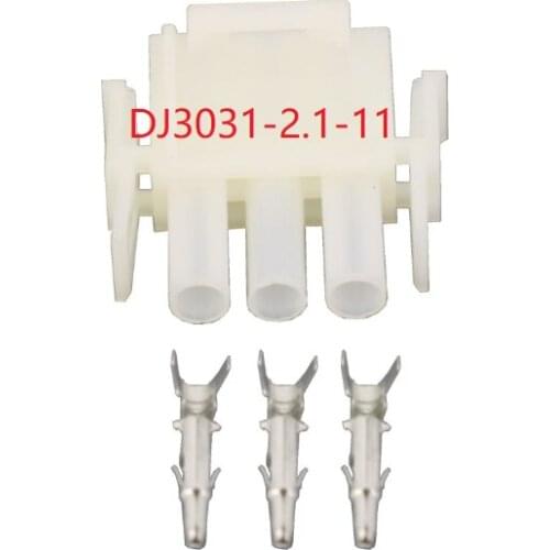 200 sets 3 Pin Wire Connector Motorcycle Male Female Plug Car Light Wire Harness Socket DJ3031-2.1-11