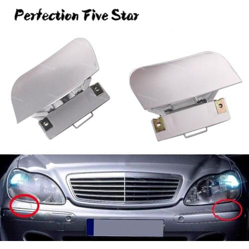 2208800305 2208800405 Pair Front Bumper Headlight Washer Nozzle Cover Random Color L R For Mercedes-Benz W220 S430 S500 S600