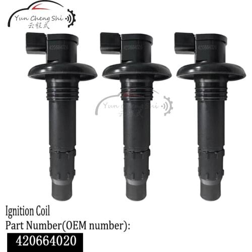 3PC Ignition coil is suitable for SEADOO 296000307 290664020 420664020 GTX RXP RXT GTI GTS WAKE GTR 4-STROKE JET SKI