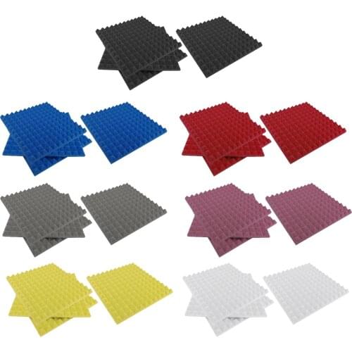 4Pcs Acoustic Soundproofing Foam Tiles Sound Absorption Fireproof Pad