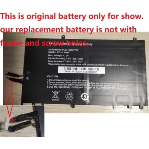 PL3710398P*2P Battery for Chuwi Lapbook 15.6" Tablet PC New Li-Polymer Rechargeable Accumulator Replacement 3.7V 6 Lines+Plug