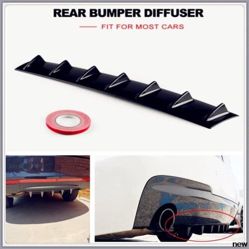 Car Rear Bumper Lip Fin ABS air shark for Volvo S90 XC90 XC XC70 V70 S80 Estate You Universe C30 S80L C70 V50 S40