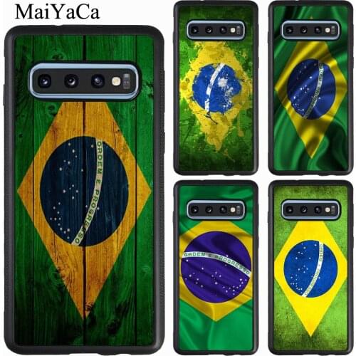 Brazil Flag Case For Samsung Galaxy A71 A51 A21S A40 A50 A70 A20e A31 M21 S9 S10 S20 Plus Note 20 Ultra