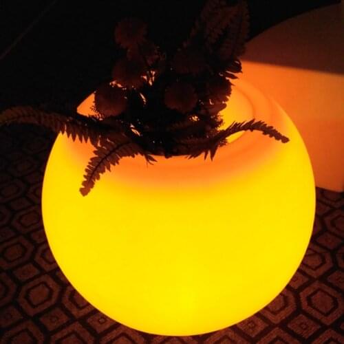 D20*D13*H15cm Sk-LF01B Multi Color Change LED Table Lamp Wireless glowing Light Ball Shaped Led Decorative Lamp Lighting 1pc