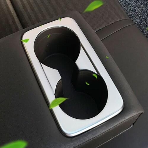 For Sportage R 2018 ABS Chromium Styling Car Water Cup Holder Frame Decal Cover Trim Cover Interior 3D Sticker Accessories