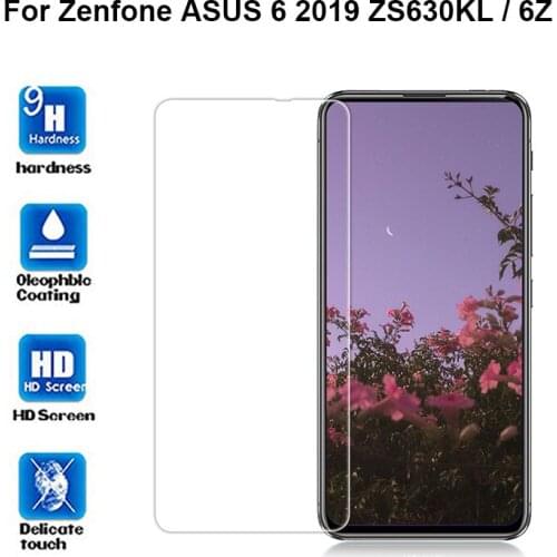 For Zenfone ASUS 6 2019 ZS630KL 6Z Glass 9H Explosion-proof Tempered Glass Film for ASUS 6z Screen Protector pelicula de vidro