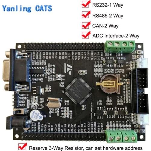 Two CAN RS485 STM32F407VET6 with board STM32F429VET6 STM32F207VET6 STM32F205VET6 ARM CortexM4 with Temperature probe