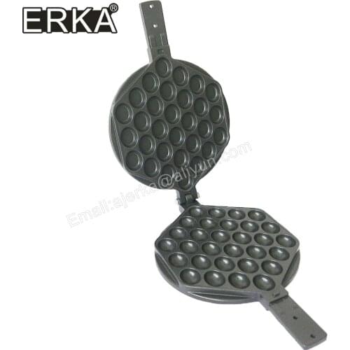 ERKA Hongkong Commercial Roller Baking Pan Eggs Bubble Waffle Machine Iron Eggettes Mold Muffin Non-stick Plate