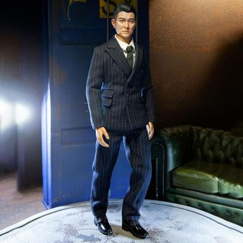 FigureBrother FS-001 1/6 Andy Lau Head Sculpt and Suit Clothes Set Fit 12'' Action Figure Body for Fans Collection