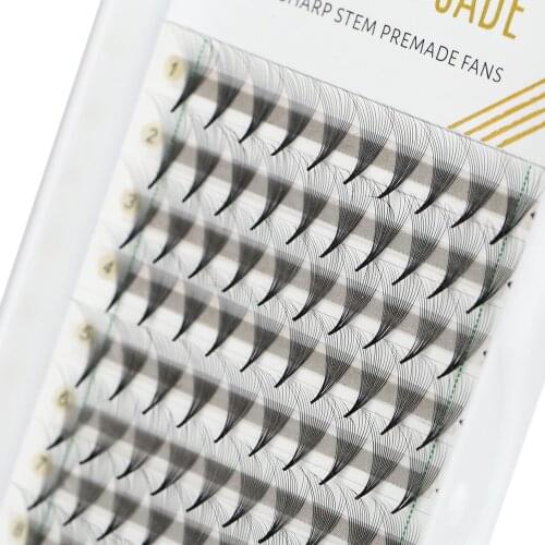 3D 4D 5D 6D 8D Long/Short/Sharp Stem Premade Volume Fans Narrow Pointy Base Pre Made Fan Eyelash Extensions For Professional