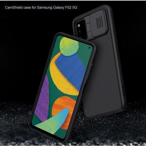 Camera Protection Case for Samsung Galaxy F52 5G NILLKIN CamShield Hard Plastic Slide Back Cover Case for Samsung F52 5G