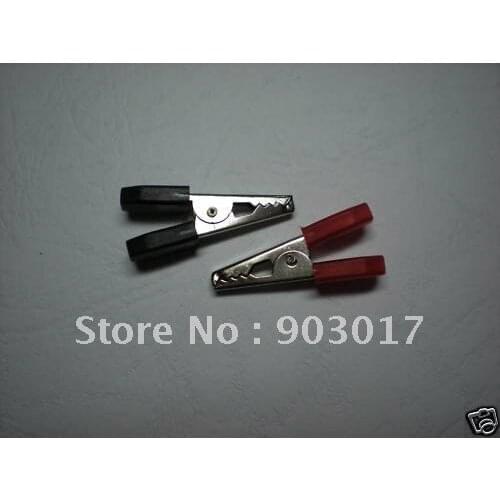 Alligator Clip 35mm Hard Plastic Handle Red Black 200 pcs per Lot