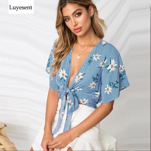 Блузки с принтом Luyesent China At AliExpress