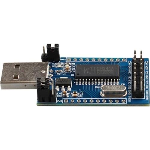 CH341A module USB to UART IIC SPI TTL ISP EPP/MEM parallel converter