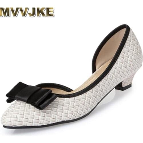 MVVJKEPlus Size35~41Fashion WomenShoes Comfortable Womens Flats Lovely Bowknot Decoration Flat Shoes PointedToe Casual ShoeE299