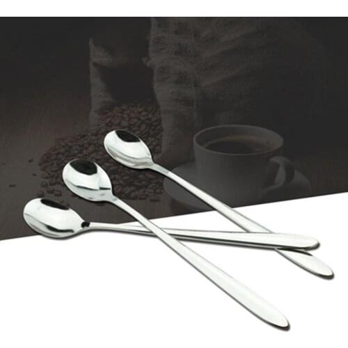 5Pcs 2021 Stainless Steel Coffee Tea Dessert Food Cream Spoons Set Kitchen Tea Spoon Tableware High Quality Cheap Wholeslae