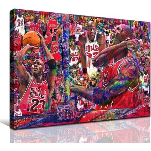 Famous Basketball Player Sportman Posters The All Fans Cheer Painting Canvas Street Wall Room Decor Prints Pictures Home Decor