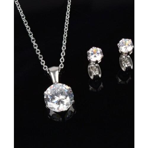 Transparent Haoshi Silver plated necklaces popular ear ornaments