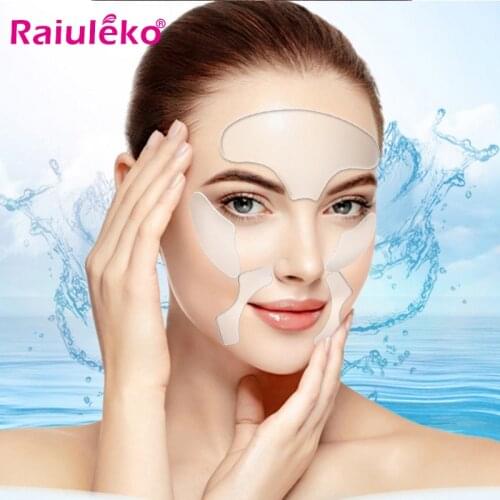 Silicone Anti Wrinkle Eye Face Pad Reusable Medical Pad Anti-aging Invisible Chest Pad Face Lifting Neck Wrinkle Treatment Tools
