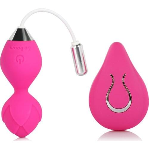 Wireless Remote Control Vibrating Eggs Vagina Tighten Exerciser Silicone Bullet Eggs Vibrator Rechargeable Massage Ball Sex Toys
