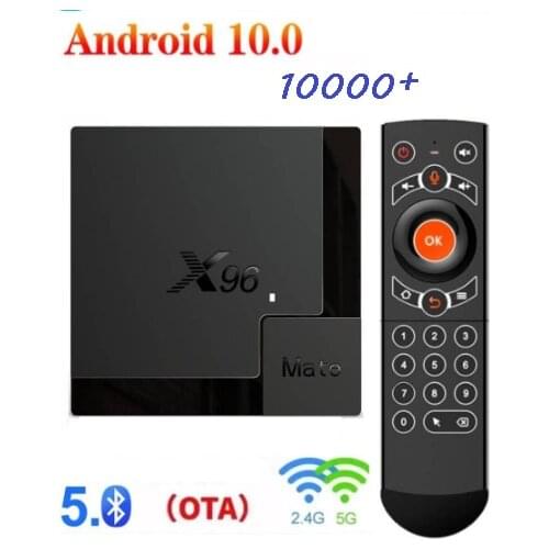 FULL HD Android 10.0 TV BOX X96 Mate Mini Android 10 TVBOX 4G/64G 2.4G&5G Dual wifi 4K Google Smart Media Player X96MATE Youtube