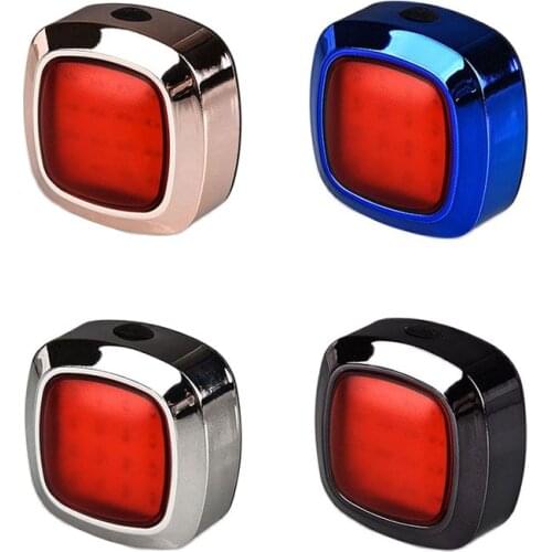 Bicycle Rear Light Super Bright LED Rechargeable Tail Lamp 650mAH Li-polymer 5-10Hrs Runtime Extra Bracket for Belt Use