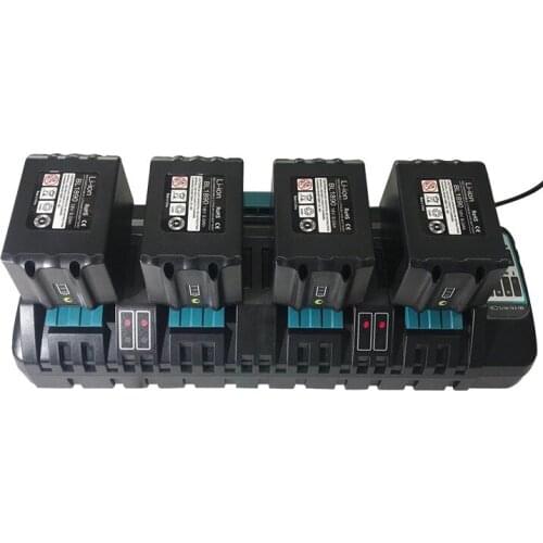 Substitute for DC18SF Lithium-Ion 4 Ports Charger Compatible with Makita battery 14.4V and 18V battery charger