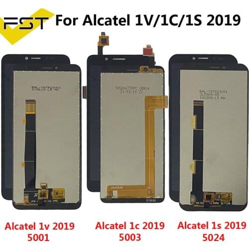 5.5'' Black For Alcatel 1S 2019 OT5024 5024A 5024D 5024I 5024J LCD DIsplay+Touch Screen Digitizer Assembly Spare Parts+Tools