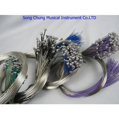 10 sets of new NICKEL SILVER WOUND violin Strings,in bulk 4/4 strong and durable