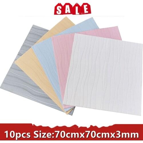 10PCS 3D Wall Panels Interior Decoration Hotel Bedroom 3D Wall Stickers Apartment 3D Self-Adhesive Wallpaper