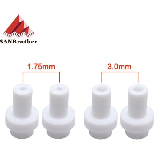 2/4Pcs Ultimaker 2 UM2 Hot End Isolator Coupler PTFE Inner Sleeve For 1.75mm 3mm Filament