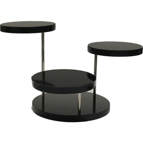 3 round commemorative coin display stands Acrylic ring jewelry display stand Jewelry rotating ring display stand display stand