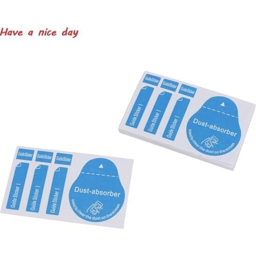 30Pcs Cell Phone Dust Absorber Dedust Sticker Screen Protectors Wet Dry Wipe Paper For Camera Lens LCD Screens Dust Papers