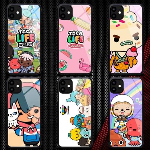 Toca Boca Toca Life World game Phone Cases Rubber for iPhone 12 11 Pro Max XS 8 7 6 6S Plus X 5S SE 2020 XR 12Mini case
