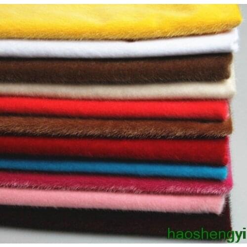 Simulation horse hair flocking fabric, imitation water carved wool DYA clothing decoration fabric