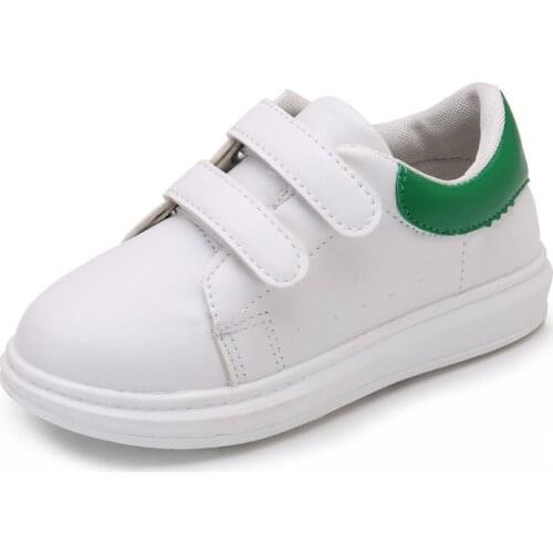 JGVIKOTO Girls Shoes Boys Sneakers Kids Skate Shoes White Shoes Best-Match Children Casual PU Leather Shoes 2-10 Yrs Old Fashion