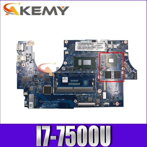 LA-E581P motherboard for Lenovo ideapad 720S-14IKB notebook motherboard CPU i7 7500U DDR4 GTX940M GPU 2G 100% test work