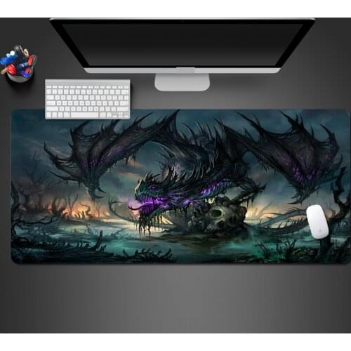 Hot Blood Black Dragon Cool Mouse Pad High Quality Best-selling Advanced Competition Game Playing Pad Natural Rubber Large Mats