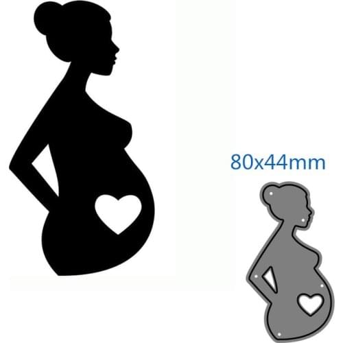 Metal cutting dies cut die mold Pregnant woman decoration Scrapbook paper craft knife mould blade punch stencils dies