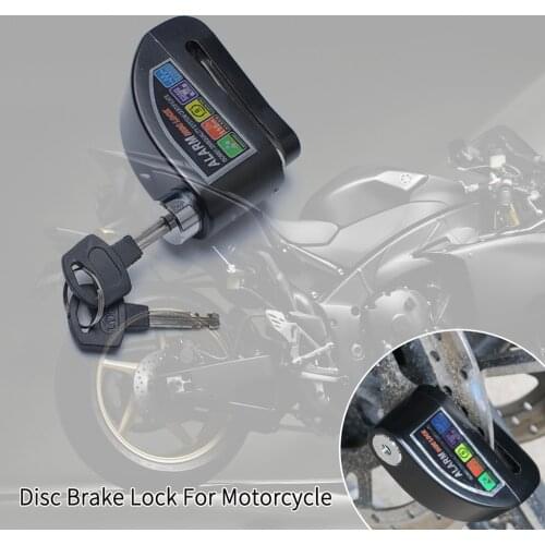 Motorcycle Alarm Lock Bike Lock Security Bicycle Anti-theft Lock Motorbike Wheel Disc Brake Lock & Keys Waterproof 110dB